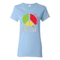 thumbnail image 1 of Wild Bobby One Love Peace 60s, Classic 1960s Rock n Roll Music Women Graphic Tee, 1 of 5