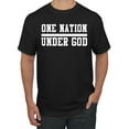 thumbnail image 1 of Wild Bobby One Nation Under God Inspirational/Christian Men Graphic Tee, Black, Small, 1 of 5