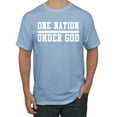 thumbnail image 1 of Wild Bobby One Nation Under God Inspirational/Christian Men Graphic Tee, Light Blue, XX-Large, 1 of 5