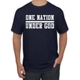 thumbnail image 1 of Wild Bobby One Nation Under God Inspirational/Christian Men Graphic Tee, Navy, XX-Large, 1 of 5