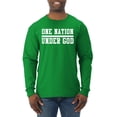 thumbnail image 1 of Wild Bobby One Nation Under God Inspirational/Christian Men Long Sleeve Shirt, Kelly, 3X-Large, 1 of 5