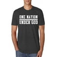 thumbnail image 1 of Wild Bobby One Nation Under God Inspirational/Christian Men Premium Tri Blend Tee, Vintage Black, Small, 1 of 5