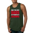thumbnail image 1 of Wild Bobby,Only The Best Dads Get Promoted to Grampa, Father's Day, Men Graphic Tank Top, Forest Green, 3XL, 1 of 3