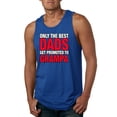 thumbnail image 1 of Wild Bobby,Only The Best Dads Get Promoted to Grampa, Father's Day, Men Graphic Tank Top, Royal, Large, 1 of 3