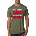 thumbnail image 1 of Wild Bobby,Only The Best Dads Get Promoted to Grampa, Father's Day, Men Premium Tri Blend Tees, Military Green, 2XL, 1 of 3