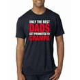 thumbnail image 1 of Wild Bobby,Only The Best Dads Get Promoted to Grampa, Father's Day, Men Premium Tri Blend Tees, Vintage Navy, 2XL, 1 of 3