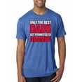 thumbnail image 1 of Wild Bobby,Only The Best Dads Get Promoted to Grampa, Father's Day, Men Premium Tri Blend Tees, Vintage Royal, 2XL, 1 of 3