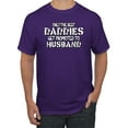 thumbnail image 1 of Wild Bobby, Only the Best Daddies Gets Promoted to Husband, Father's Day, Men Graphic T-Shirt, Purple, 3X-Large, 1 of 3