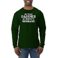 thumbnail image 1 of Wild Bobby, Only the Best Daddies Gets Promoted to Husband, Father's Day, Men Long Sleeve Shirt, Forest Green, XX-Large, 1 of 3