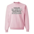thumbnail image 1 of Wild Bobby, Only the Best Daddies Gets Promoted to Husband, Father's Day, Unisex Crewneck Graphic Sweatshirt, Light Pink, Large, 1 of 3