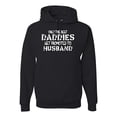 thumbnail image 1 of Wild Bobby, Only the Best Daddies Gets Promoted to Husband, Father's Day, Unisex Graphic Hoodie Sweatshirt, Black, Small, 1 of 3