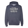 thumbnail image 1 of Wild Bobby, Only the Best Daddies Gets Promoted to Husband, Father's Day, Unisex Graphic Hoodie Sweatshirt, Vintage Heather Navy, X-Large, 1 of 3