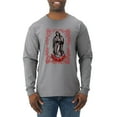 thumbnail image 1 of Wild Bobby, Our Lady of Guadalupe Blessed Virgin Mary Religious, Inspirational/Christian, Men Long Sleeve Shirt, Heather Grey, X-Large, 1 of 3