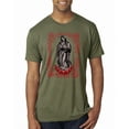thumbnail image 1 of Wild Bobby, Our Lady of Guadalupe Blessed Virgin Mary Religious, Inspirational/Christian, Men Premium Tri Blend Tee, Military Green, Small, 1 of 3
