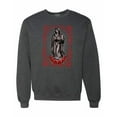thumbnail image 1 of Wild Bobby, Our Lady of Guadalupe Blessed Virgin Mary Religious, Inspirational/Christian, Unisex Crewneck Graphic Sweatshirt, Heather Black, Medium, 1 of 3