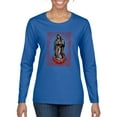 thumbnail image 1 of Wild Bobby, Our Lady of Guadalupe Blessed Virgin Mary Religious, Inspirational/Christian, Women Graphic Long Sleeve Tee, Royal, X-Large, 1 of 3