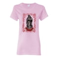 thumbnail image 1 of Wild Bobby, Our Lady of Guadalupe Blessed Virgin Mary Religious, Inspirational/Christian, Women Graphic Tee, Light Pink, Small, 1 of 3