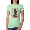 thumbnail image 1 of Wild Bobby, Our Lady of Guadalupe Blessed Virgin Mary Religious, Inspirational/Christian, Women Slim Fit Junior Tee, Mint, Medium, 1 of 3