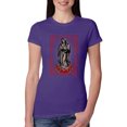 thumbnail image 1 of Wild Bobby, Our Lady of Guadalupe Blessed Virgin Mary Religious, Inspirational/Christian, Women Slim Fit Junior Tee, Purple Rush, Medium, 1 of 3