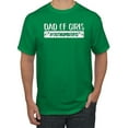 thumbnail image 1 of Wild Bobby, Outnumbered Dad with Girls Gift, Father's Day, Men Graphic Tee, Kelly, Large, 1 of 3