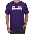 thumbnail image 1 of Wild Bobby, Outnumbered Dad with Girls Gift, Father's Day, Men Graphic Tee, Purple, Small, 1 of 3