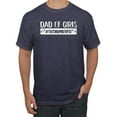 thumbnail image 1 of Wild Bobby, Outnumbered Dad with Girls Gift, Father's Day, Men Graphic Tee, Vintage Heather Navy, Large, 1 of 3