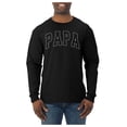 thumbnail image 1 of Wild Bobby PAPA Varsity Letters Men Long Sleeve Shirt, 1 of 6