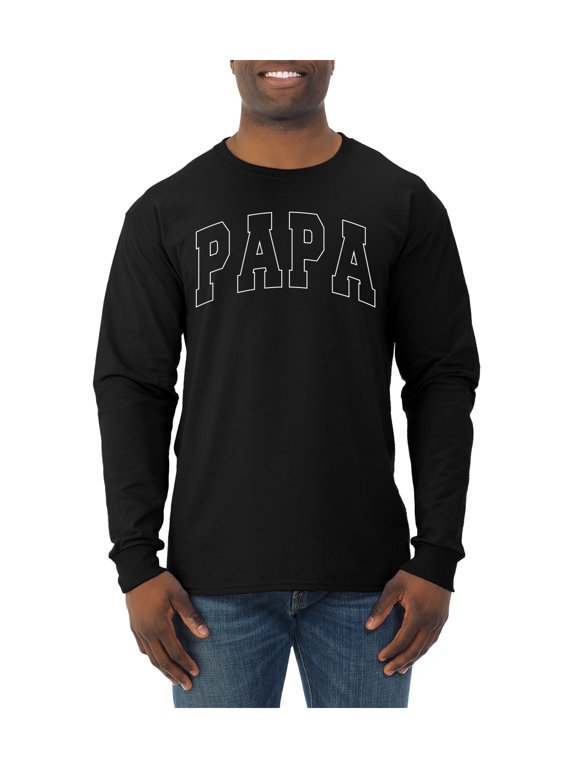 PAPA Varsity Letters Men Long Sleeve Shirt
