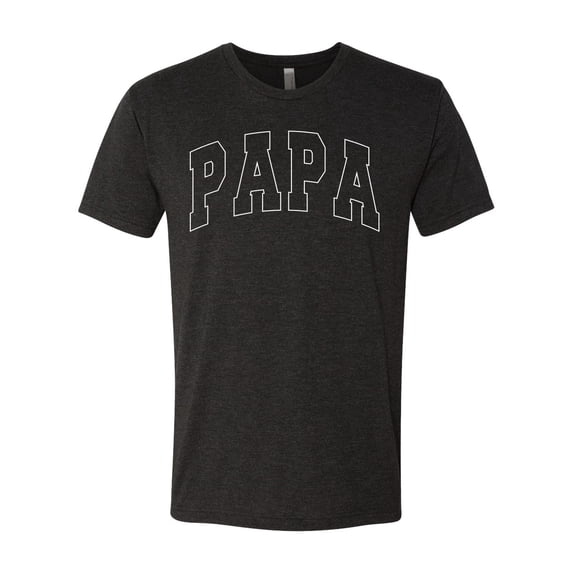Wild Bobby PAPA Varsity Letters Men Premium Tri Blend Tee