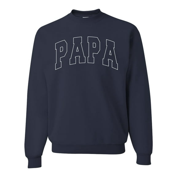 Wild Bobby PAPA Varsity Letters Unisex Crewneck Sweatshirt