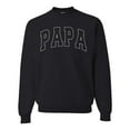 thumbnail image 1 of Wild Bobby PAPA Varsity Letters Unisex Crewneck Sweatshirt, 1 of 6