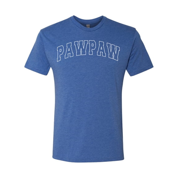 Wild Bobby PAWPAW Varsity Letters Men Premium Tri Blend Tee