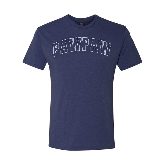 Wild Bobby PAWPAW Varsity Letters Men Premium Tri Blend Tee