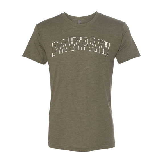 Wild Bobby PAWPAW Varsity Letters Men Premium Tri Blend Tee