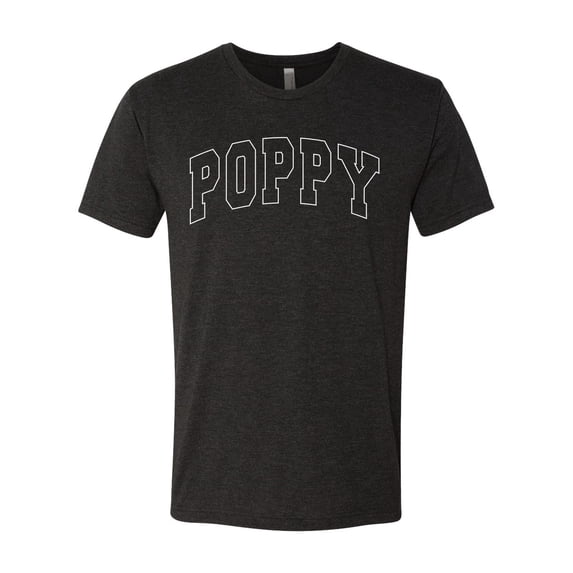 Wild Bobby POPPY Varsity Letters Men Premium Tri Blend Tee