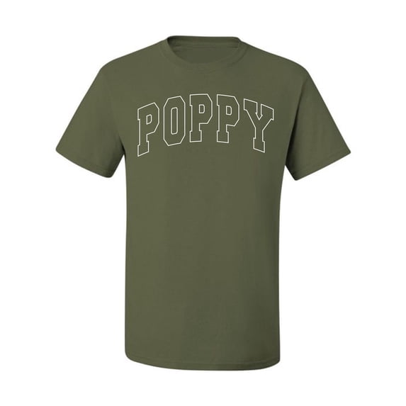 Wild Bobby POPPY Varsity Letters Men Tee