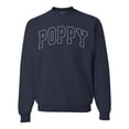 thumbnail image 1 of Wild Bobby POPPY Varsity Letters Unisex Crewneck Sweatshirt, 1 of 6