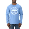thumbnail image 1 of Wild Bobby, Papa Man Myth Legend Funny Dad Uncle Papa Granpa Dad Gift, Father's Day, Men Long Sleeve Shirt, Light Blue, 3X-Large, 1 of 4