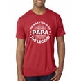 thumbnail image 1 of Wild Bobby, Papa Man Myth Legend Funny Dad Uncle Papa Granpa Dad Gift, Father's Day, Men Premium Tri Blend Tee, Vintage Red, Medium, 1 of 4