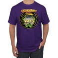 thumbnail image 1 of Wild Bobby, Paradise Found Beach Chilling Pop Culture Men's Graphic T-Shirt, Purple, Small, 1 of 3