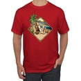 thumbnail image 1 of Wild Bobby, Paradise Found Beach Chilling Pop Culture Men's Graphic T-Shirt, Red, 5XL, 1 of 3