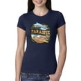 thumbnail image 1 of Paradise Surf Shack Marlin Pop Culture Womens Slim Fit Junior Tee, Navy, X-Large, 1 of 3