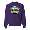 thumbnail image 1 of Wild Bobby, Pastel Color Hot Girl Summer, Streetwear, Unisex Crewneck Graphic Sweatshirt, Purple, X-Large, 1 of 4