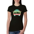 thumbnail image 1 of Wild Bobby, Pastel Color Hot Girl Summer, Streetwear, Women Slim Fit Junior Tee, Black, Small, 1 of 4