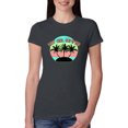 thumbnail image 1 of Wild Bobby, Pastel Color Hot Girl Summer, Streetwear, Women Slim Fit Junior Tee, Dark Grey, Medium, 1 of 4