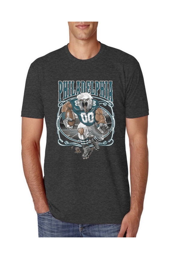 , Philadelphia Fan | PHI Fantasy Football ,Sports, Men Premium Tri Blend Tee, Vintage Black, X-Large