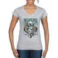 thumbnail image 1 of Wild Bobby, Philadelphia Fan | PHI Fantasy Football ,Sports, Women Standard V-Neck Tee, Heather Grey, Small, 1 of 4