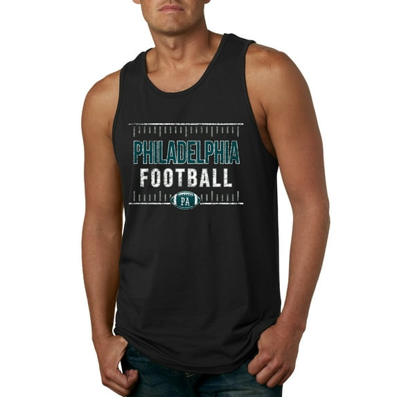 Wild Bobby Philadelphia PHI Hometown City Football Fan Pride Sports Men's Graphic Tank Top, Black, Medium