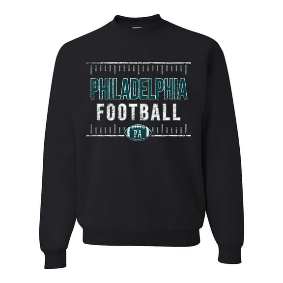 Wild Bobby Philadelphia PHI Hometown City Football Fan Pride Sports Unisex Crewneck Sweatshirt, Black, Small