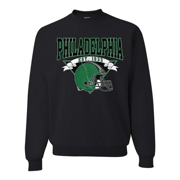 Wild Bobby Philly PA Football Est 1933 Classic Retro Helmet Logo Unisex Crewneck Sweatshirt
